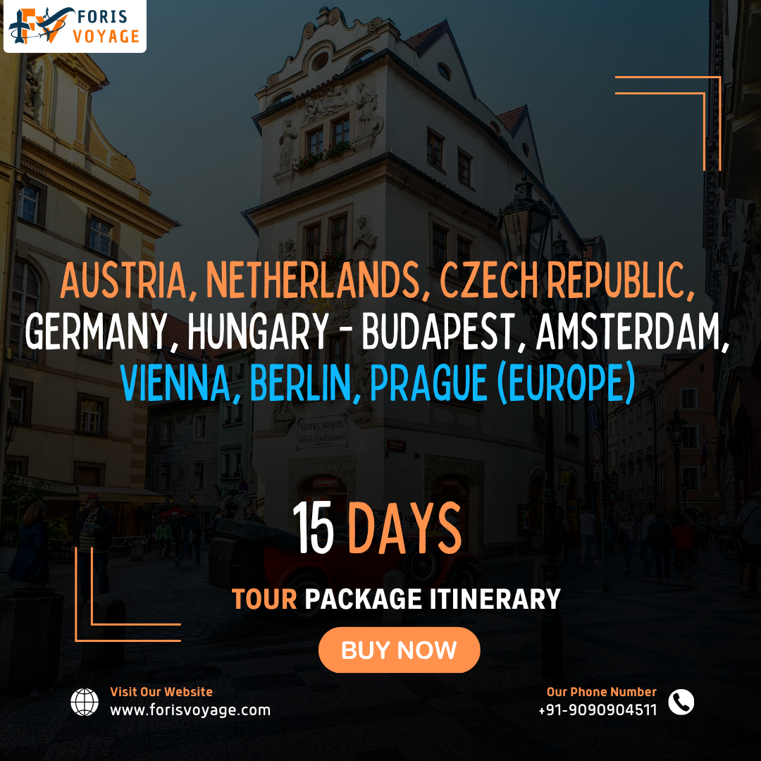 Austria, Netherlands, Czech Republic, Germany, Hungary – Budapest, Amsterdam, Vienna, Berlin, Prague | 15 days (Europe)