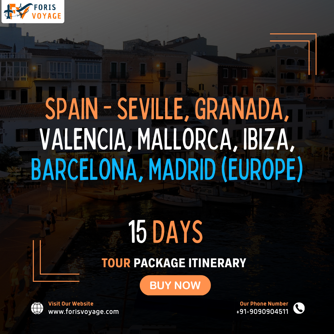 Spain – Seville, Granada, Valencia, Mallorca, Ibiza, Barcelona, Madrid | 15 days (Europe)