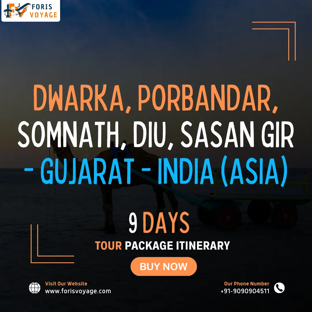 Dwarka, Porbandar, Somnath, Diu, Sasan Gir – Gujarat – India | 9 days (Asia)