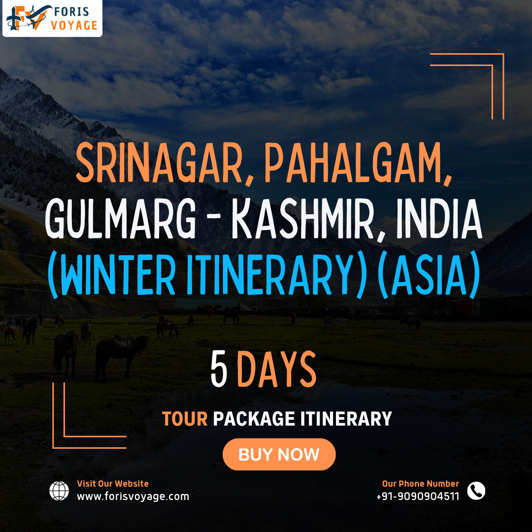 Srinagar, Pahalgam, Gulmarg – Kashmir, India (Winter Itinerary) | 5 days (Asia)