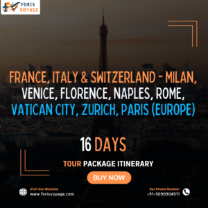 France, Italy & Switzerland - Milan, Venice, Florence, Naples, Rome, Vatican City, Zurich, Paris | 16 Days (Europe)