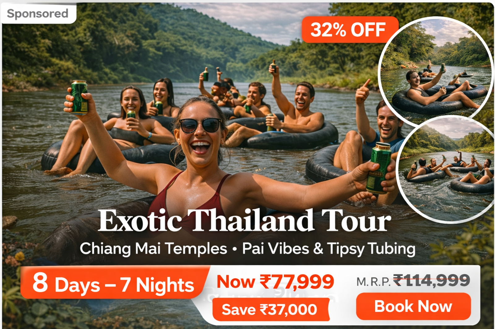Exotic Thailand Tour: Chiang Mai Temples, Pai Vibes & Tipsy Tubing_Foris Voyage